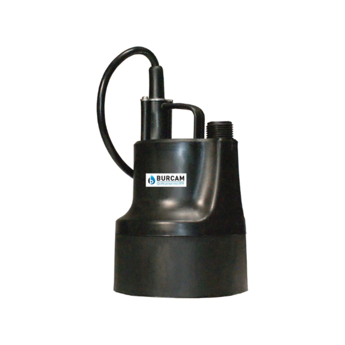 BURCAM IND5664 1/6 HP AUTO UTILITY PUMP 51182 - BURCAM SELF PRIMING SUMBMERSIBLE 3005065