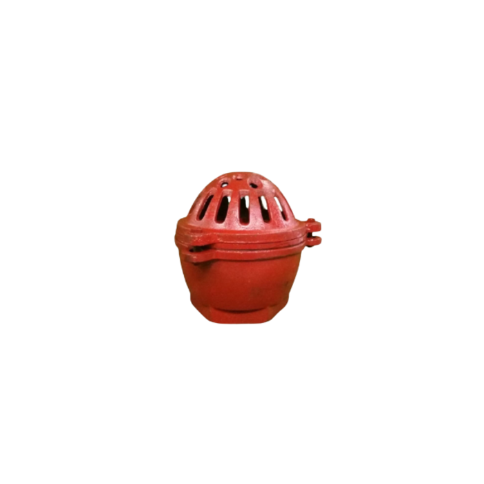 HAR6521 VALVE/FOOT METAL RED 4" WITH FEMALE NPT THREADS