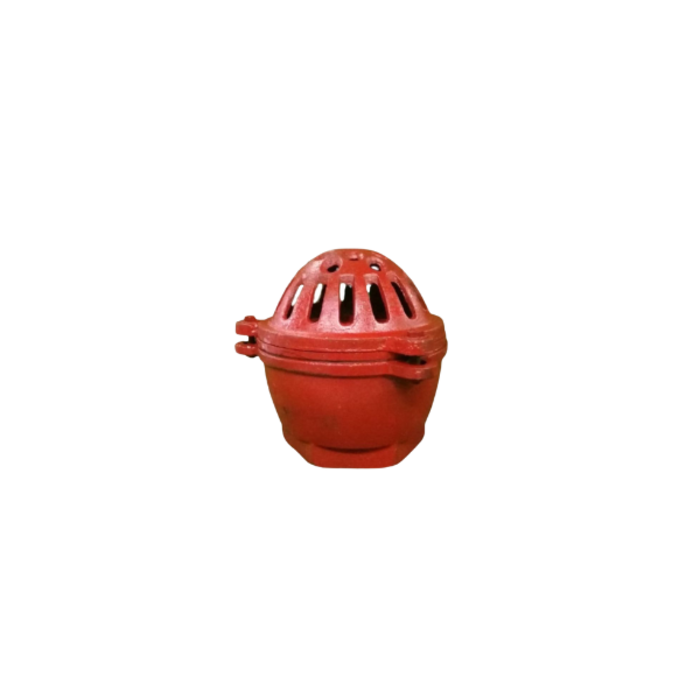 HAR6521 VALVE/FOOT METAL RED 4" WITH FEMALE NPT THREADS