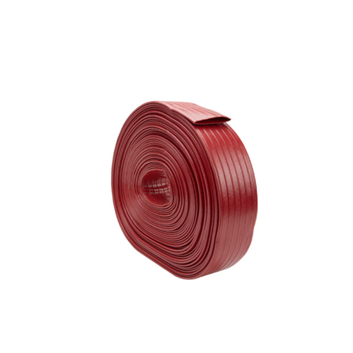 HAR6546 HOSE/DISCHARGE LAYFLAT 4" HD (RED) WP 150PSI BP 450PSI 160FT PER ROLL