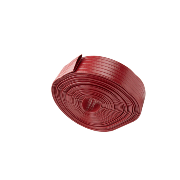 HAR6546 HOSE/DISCHARGE LAYFLAT 4" HD (RED) WP 150PSI BP 450PSI 160FT PER ROLL