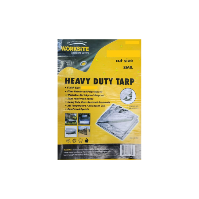 WORKSITE HAR6831 20X30 SILVER TARPAULIN TARP-S2030