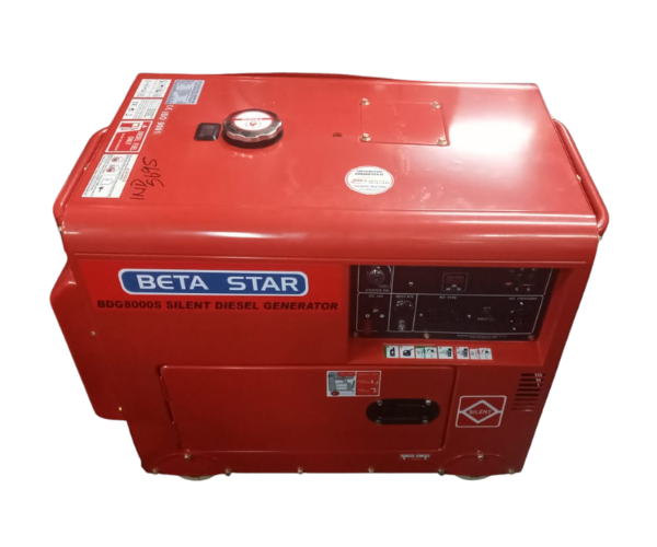 BETA STAR IND5695/ BETA STAR 6.5KW DIESEL GENERATOR ENCLOSED WITH ATS 192FA ENGINE 110/220 VOLTS 60HZ BDG8000S