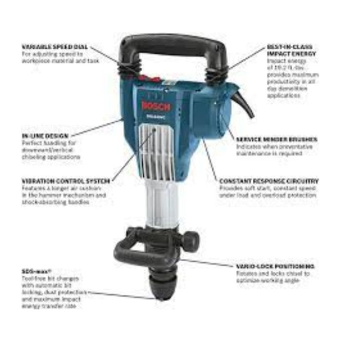 BOSCH IND5699 SDS MAX DEMOLITON HAMMER DH1020VC