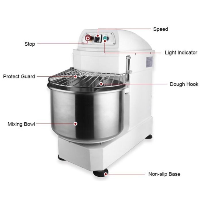 IRON CAPTAIN IND5753 SPIRAL MIXER YQ-S40-220VOLTS, 60HZ SINGLE PHASE