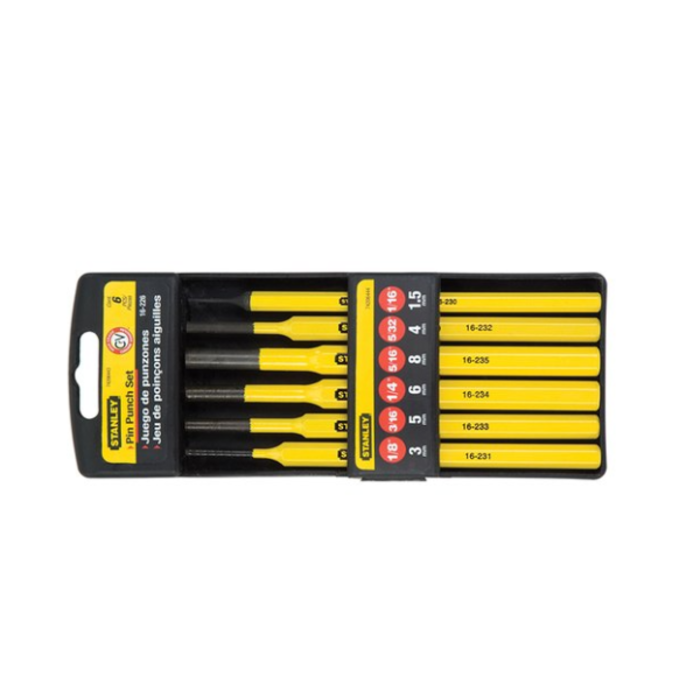 STANLEY HAR7455 KIT/PUNCH 6PC 16-226