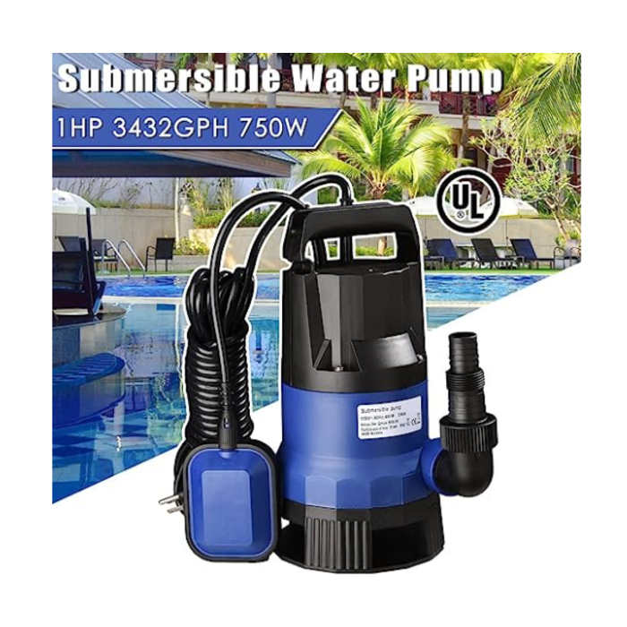 IND 5797/SUMP PUMP, PROSTORMER 1HP 3700GPH SUBMERSIBLE CLEAN/DIRTY WATER PUMP