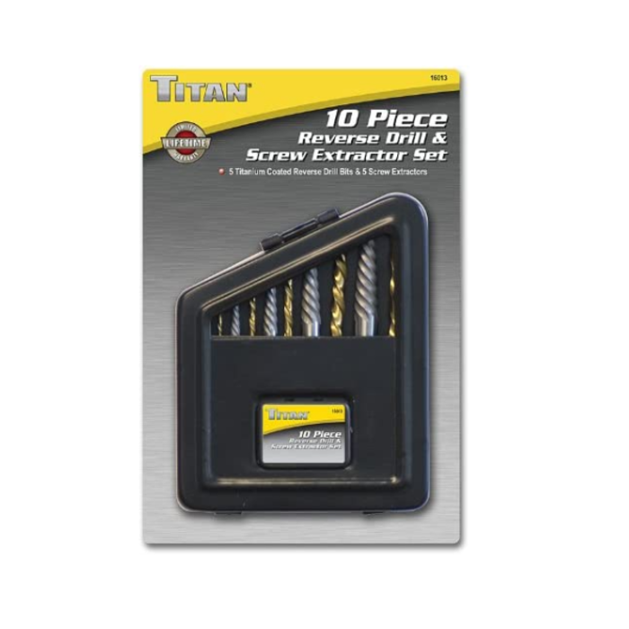 TITAN PROFESSIONAL TOOLS HAR9209 REVERSE DRILL AND SCREW EXTRACTOR SET 254993(16013)