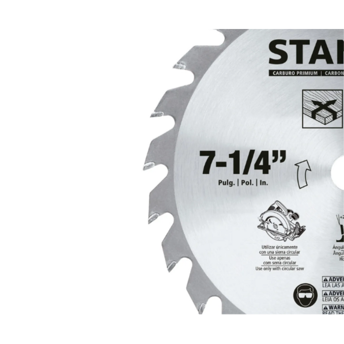 STANLEY HAR8018 7 1/4" 24T SAW BLADE CARDED STA7737