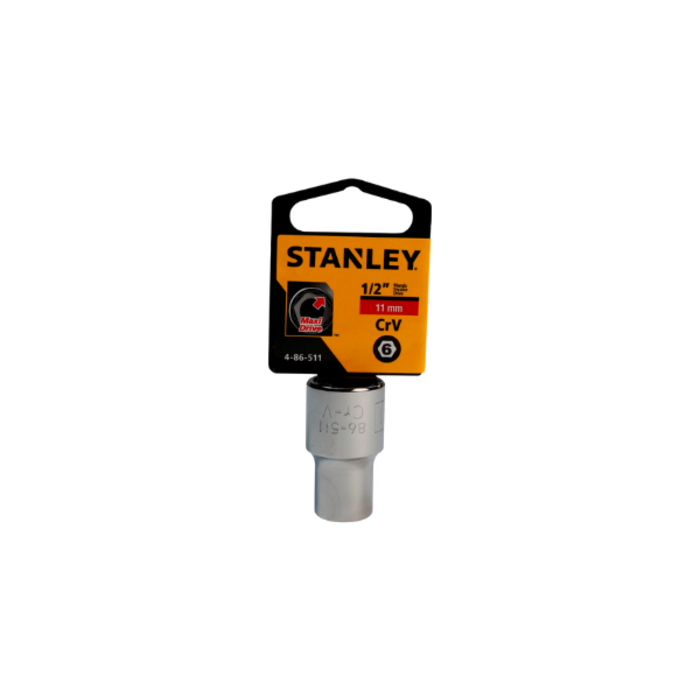 STANLEY HAR8110 SOCKET 1/2"DR. 6PT-STD-11M 86-511 STANLEY
