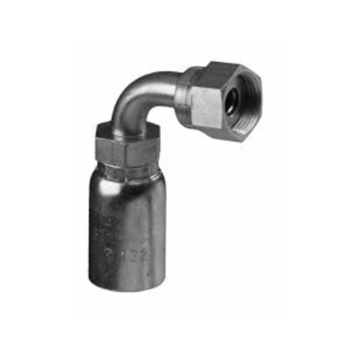 VEH11342 FITTINGS 90 DEGREE ORFS FEMALE FLAT SEAT 24291-12-12PK