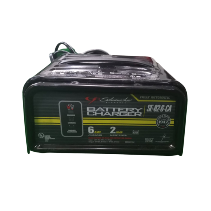 SCHUMACHER VEH11740 CHARGER/BATTERY 2/6AMP AUTO SE-82-6-CA
