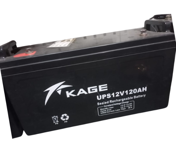 KAGE VEH11985 INVERTER DEEP CYCLE BATTERY KM120-12 12V120AH L 15-3/4''-W 6-3/4''-H 8''