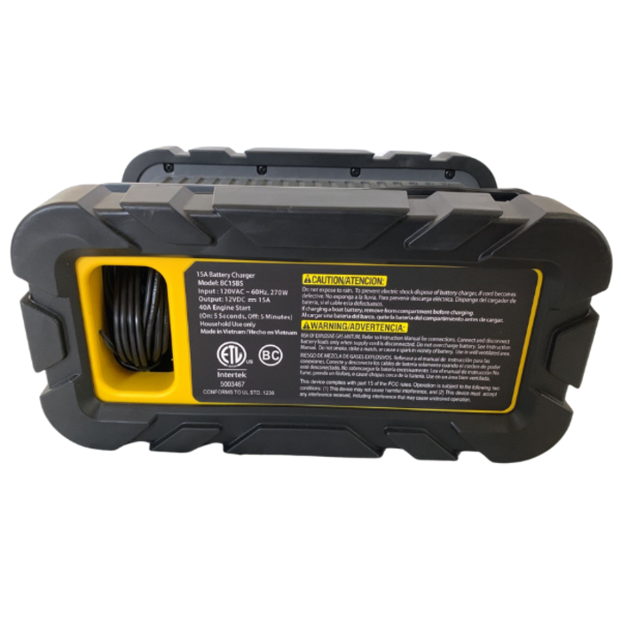 STANLEY VEH12580 75AMP AUTOMATIC BATTERY CHARGER BC25BS STANLEY