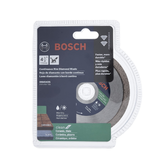 BOSCH HAR8235 4 1/2" PREMIUM PLUS CONTINUOUS RIM BLADE DB4543S
