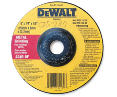 DEWALT HAR8238 GRINDING/DISC  -METAL 6''x1/4''x7/8''