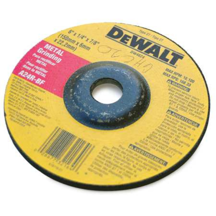 DEWALT HAR8238 GRINDING/DISC  -METAL 6x1/4x7/8