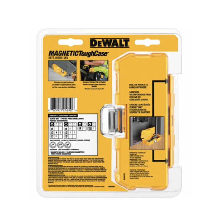 DEWALT HAR8253 SET/MAGNET TOUGHT CASE 15P