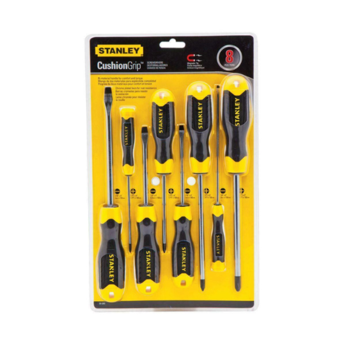 STANLEY HAR8327 8PC C/ GRIP SCREWDRIVER SET # STMT66675-840