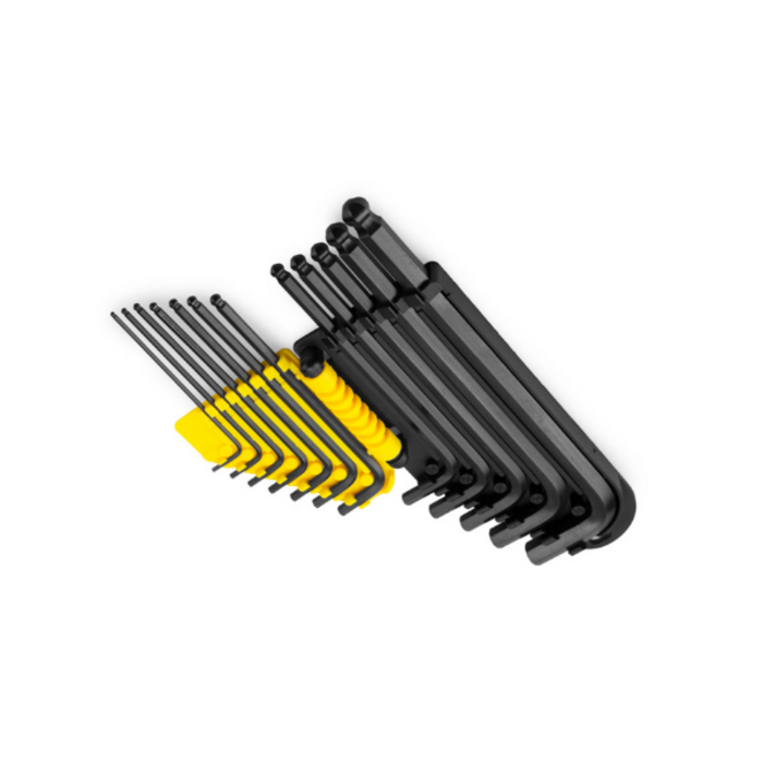 STANLEY HAR8417 EXTRA LONG BALL POINT SAE ALLAN HEX KEY SET/69-257