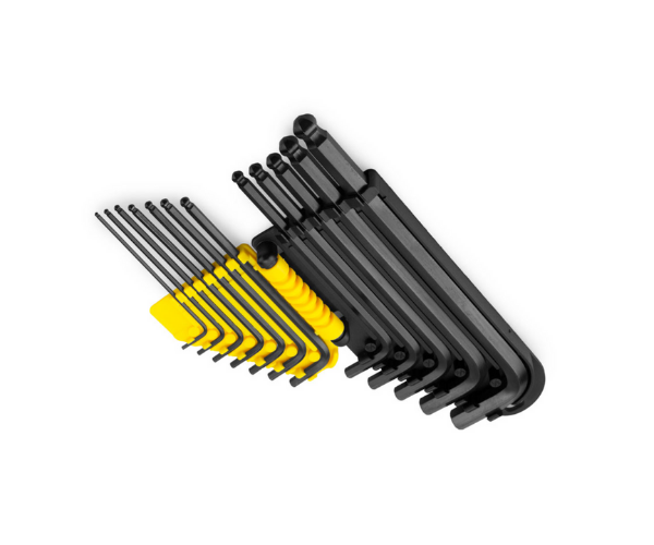 STANLEY HAR8417 EXTRA LONG BALL POINT SAE ALLAN HEX KEY SET/69-257