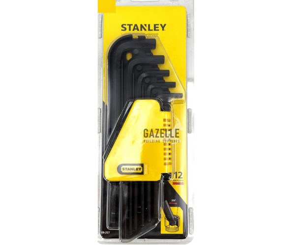 STANLEY HAR8417 EXTRA LONG BALL POINT SAE ALLAN HEX KEY SET/69-257