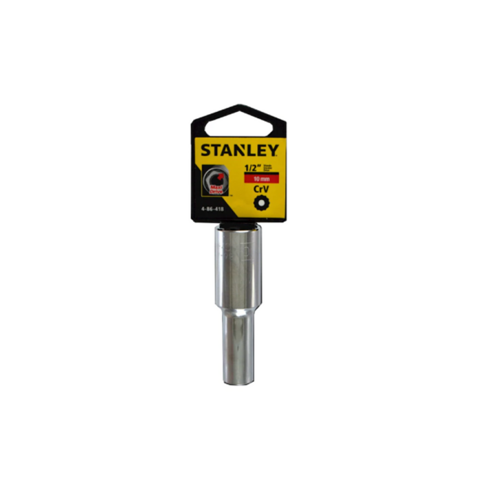 STANLEY HAR8420 SOCKET/DEEP 1/2" DRIVE 10MM 4-86-418