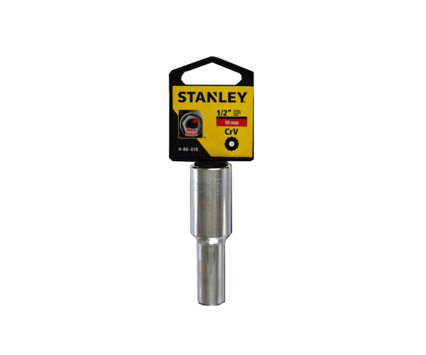 STANLEY HAR8420 SOCKET/DEEP 1/2" DRIVE 10MM 4-86-418