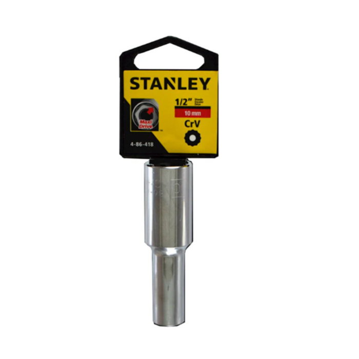 STANLEY HAR8420 SOCKET/DEEP 1/2" DRIVE 10MM 4-86-418