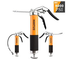 HANTUO HAR9180 HANTUO GREASE GUN 8000 PSI WITH 14 OZ LOAD, 12" FLEX HOSE- 555140