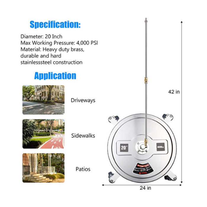 HAR9174 STAINLESS STEEL SURFACE CLEANER 20"