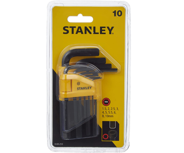 STANLEY HAR8438 ALLAN HEX KEY SET-9PCS (MM) STANLEY 69-256