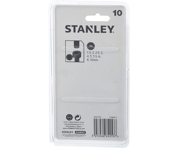 STANLEY HAR8438 ALLAN HEX KEY SET-9PCS (MM) STANLEY 69-256