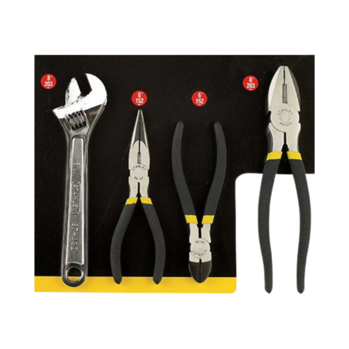 STANLEY HAR8450 PLIER 4PC/AJUSTABLE WRENCH STANLEY 91-526LA