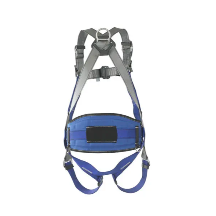 HAR9158 BLUE AND GRAY SAFETY HARNESS-REGULAR LANYARD