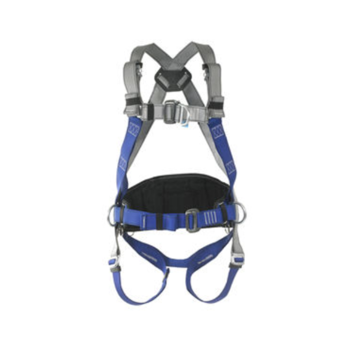 HAR9158 BLUE AND GRAY SAFETY HARNESS-REGULAR LANYARD