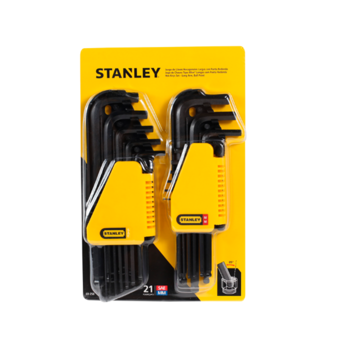 STANLEY HAR8482 KEY/SET 21PC HEX (95-IB)69-258