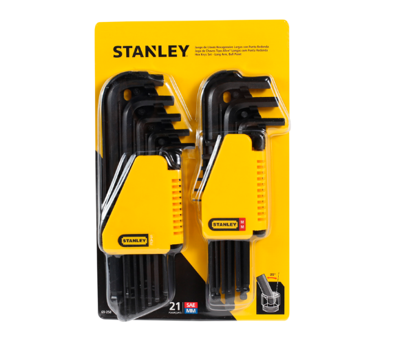 STANLEY HAR8482 ALLAN KEY/SET 21PC HEX (95-IB)69-258