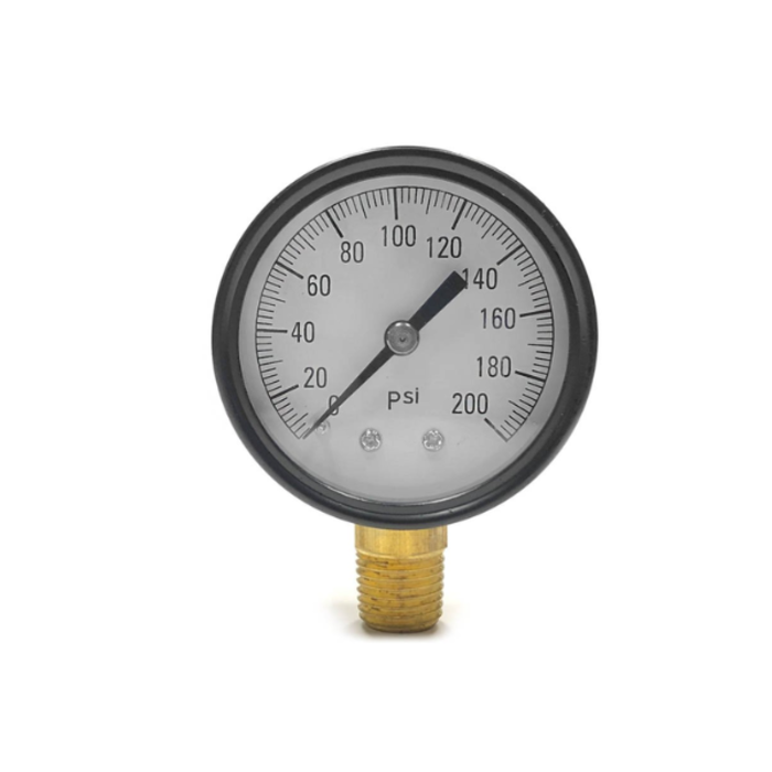 VEH16117// GUAGE/PRESSURE 200PSI 1/4"MALE NPT LOWER CONNECTION 032-0003RP 151403