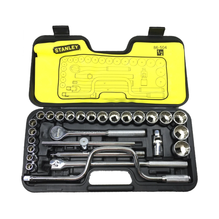 STANLEY HAR8493 SOCKET/SET 1/2"DR 29PC 12PT (97) 86-504 10-32MM