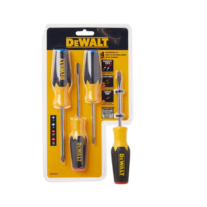 DEWALT HAR8495 SET/SCREWDRIVER 4PC DWHT-62512