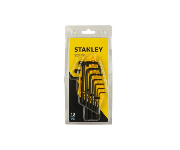 STANLEY HAR8525 HEX ALLAN KEY SET 10PC IMPERIAL 69-254