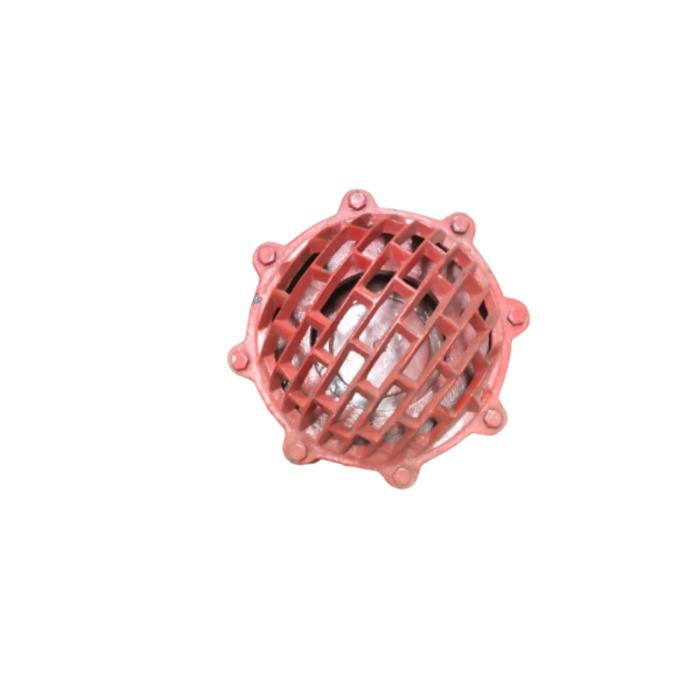 HAR8620 6" METAL RED FOOT VALVE WITH FEMALE THREADS NPT