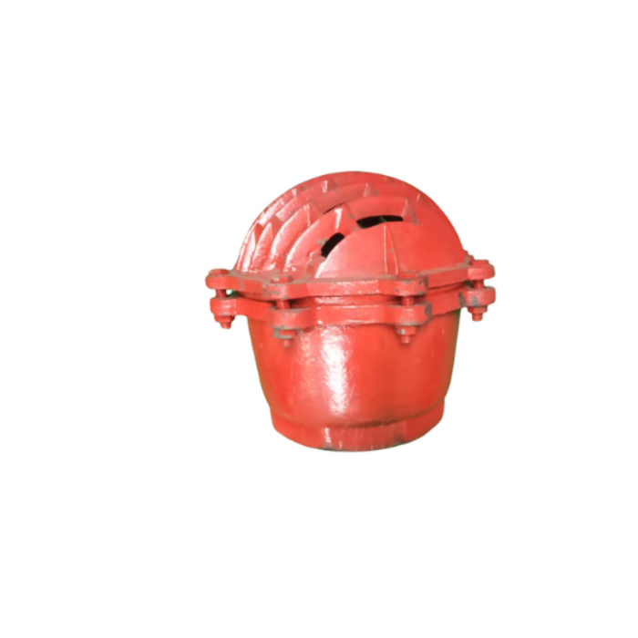 HAR8620 6" METAL RED FOOT VALVE WITH FEMALE THREADS NPT