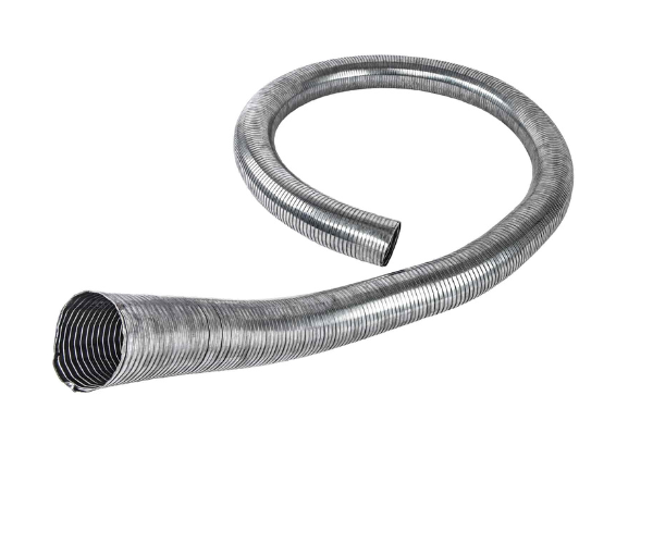 HAR8674 4"HEAVY DUTY FLEX EXHAUST PIPE GALVANIZED 40FT PER ROLL-WS--D/S (SOLD BY THE ROLL)
