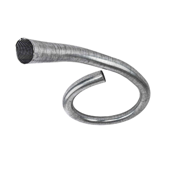 HAR8674 4"HEAVY DUTY FLEX EXHAUST PIPE GALVANIZED 40FT PER ROLL-WS--D/S (SOLD BY THE ROLL)