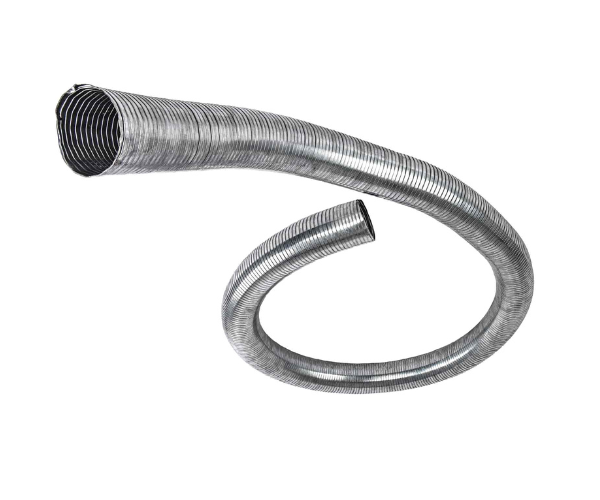HAR8674 4"HEAVY DUTY FLEX EXHAUST PIPE GALVANIZED 40FT PER ROLL-WS--D/S (SOLD BY THE ROLL)