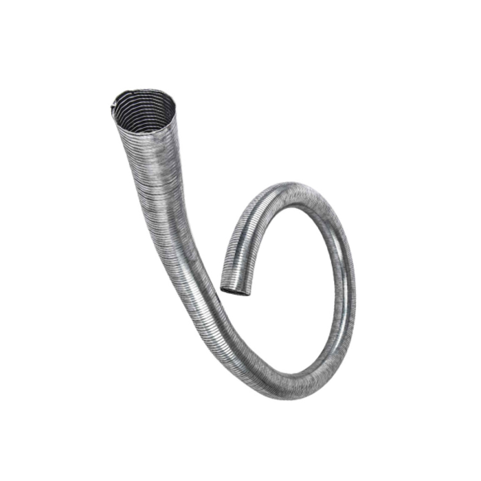 HAR8674 4"HEAVY DUTY FLEX EXHAUST PIPE GALVANIZED 40FT PER ROLL-WS--D/S (SOLD BY THE ROLL)