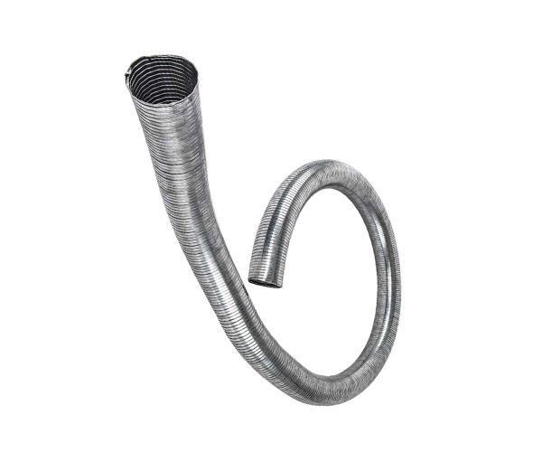 HAR8674 4"HEAVY DUTY FLEX EXHAUST PIPE GALVANIZED 40FT PER ROLL-WS--D/S (SOLD BY THE ROLL)