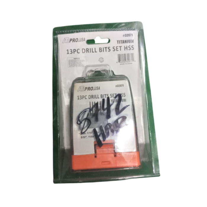 ATE PRO.USA HAR8742 13PC TI-COATED DRILL BITS DB-1BT
